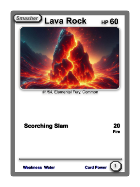 Lava Rock Smashcard